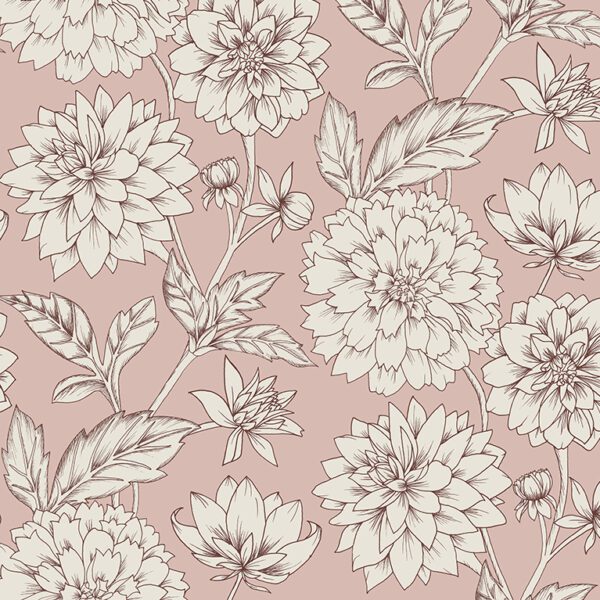 Dahlia Blooms First Waltz Wallpaper