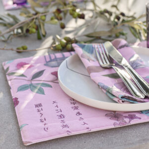 Pink Japanese Garden Placemats (Pack of 6)