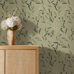 Olive Branch Natuur Wallpaper by Robyn Valerie