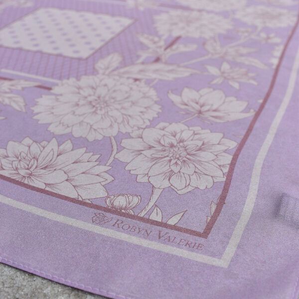 Silk Chiffon Scarf - Lilac