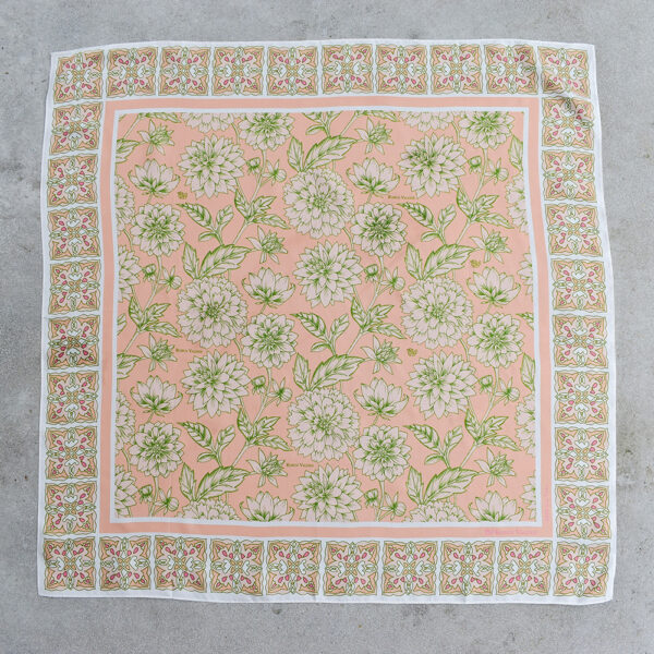 Silk Twill Scarf - Melon