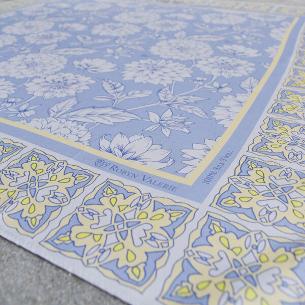 Silk Twill Scarf - Sky Blue