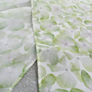 Green Hydrangeas Silk Scarf