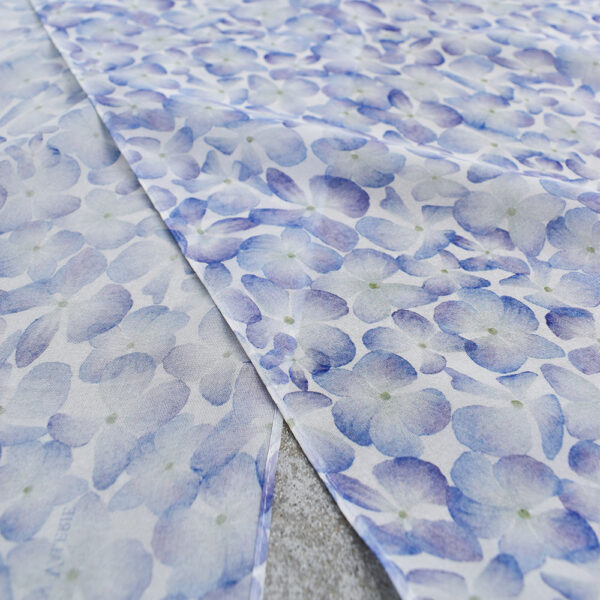 Blue Hydrangeas Silk Scarf