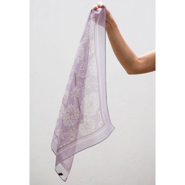 Silk Chiffon Scarf - Lilac