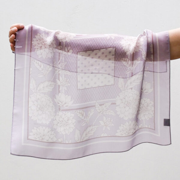 Silk Chiffon Scarf - Lilac