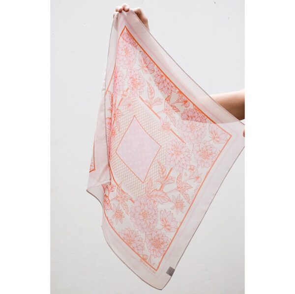 Silk Chiffon Scarf - Tamarillo