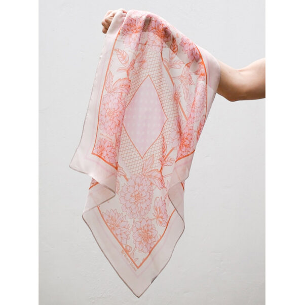 Silk Chiffon Scarf - Tamarillo