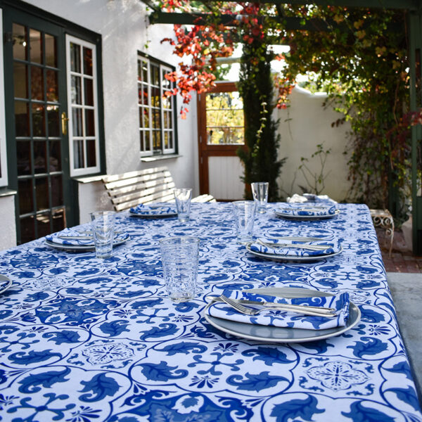 Cape Blue Tablecloth