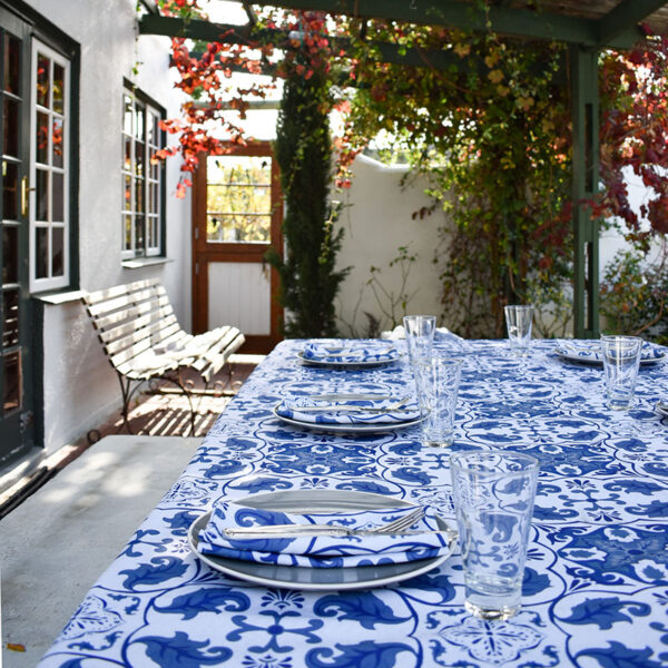 Cape Blue Tablecloth