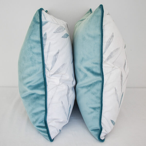 Olive Branch Scatter Cushions - Teal