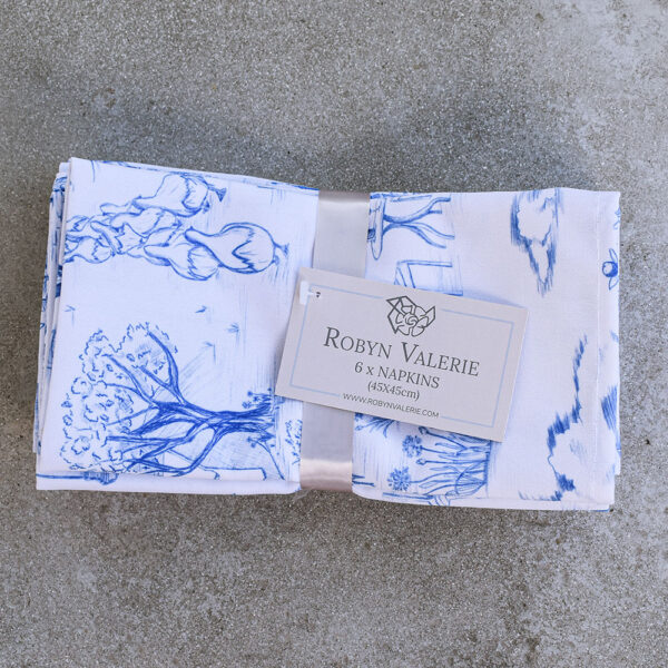 Toile du Cap Napkins (Classic Blue)