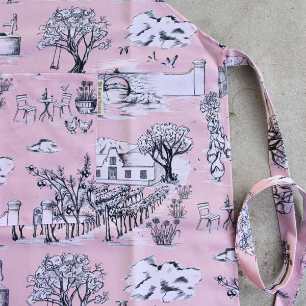 Toile du Cap Kitchen Apron (Pink)