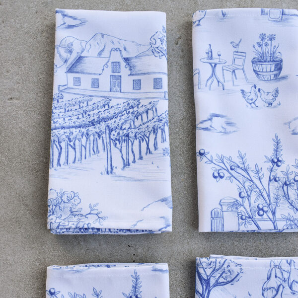 Toile du Cap Napkins (Classic Blue)