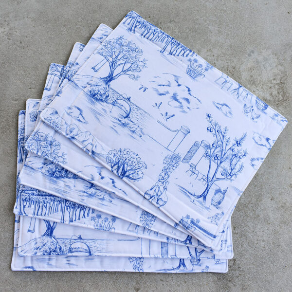 Toile du Cap Placemats (Classic Blue)