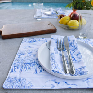 Toile du Cap Placemats (Classic Blue)