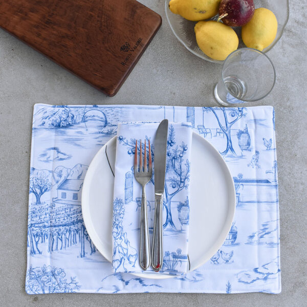 Toile du Cap Placemats (Classic Blue)