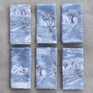 Toile du Cap Napkins (Blue)