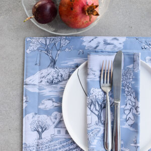 Toile du Cap Napkins (Blue)