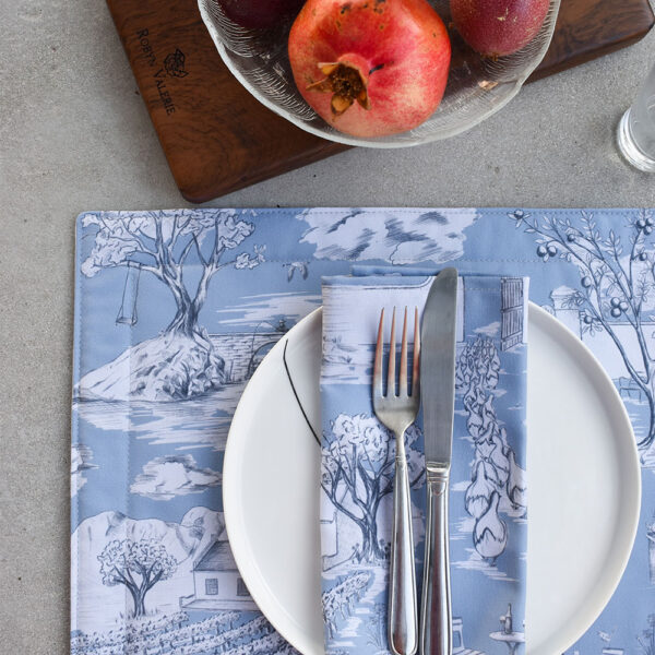 Toile du Cap Napkins (Blue)