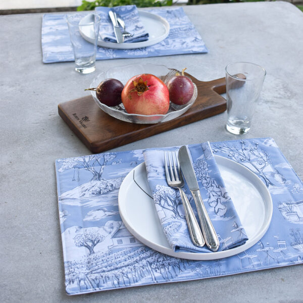 Toile du Cap Napkins (Blue)