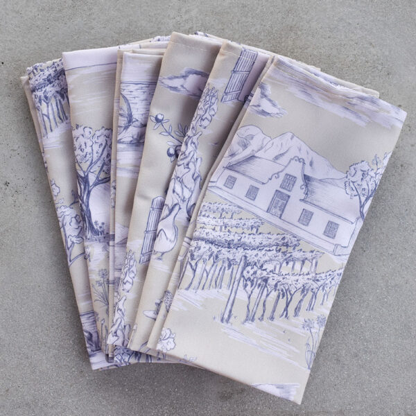 Toile du Cap Napkins (Sandy)