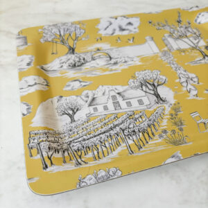 Small Melamine Tray - Toile du Cap (Mustard)